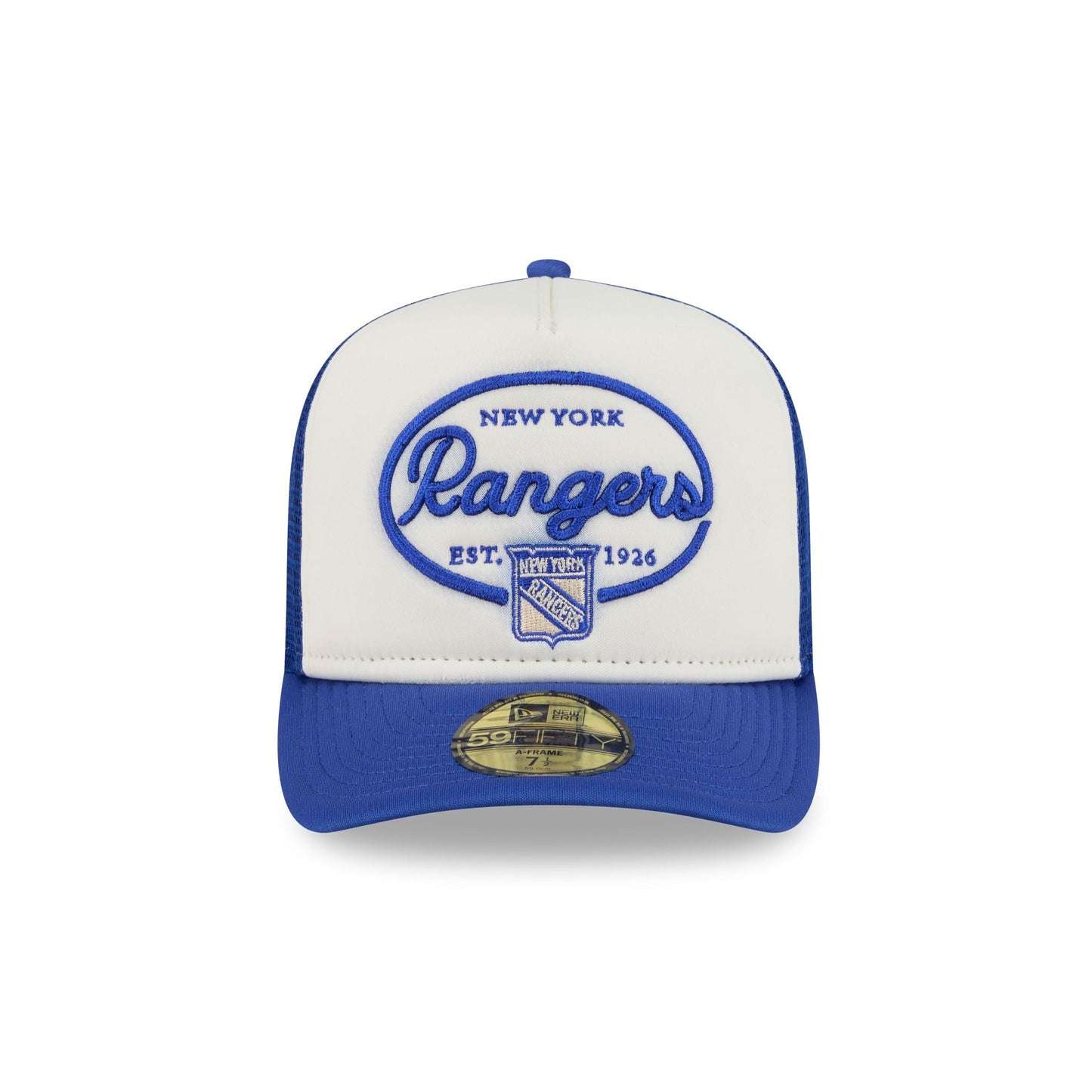 New York Rangers Chrome 59FIFTY Fitted Trucker Hat