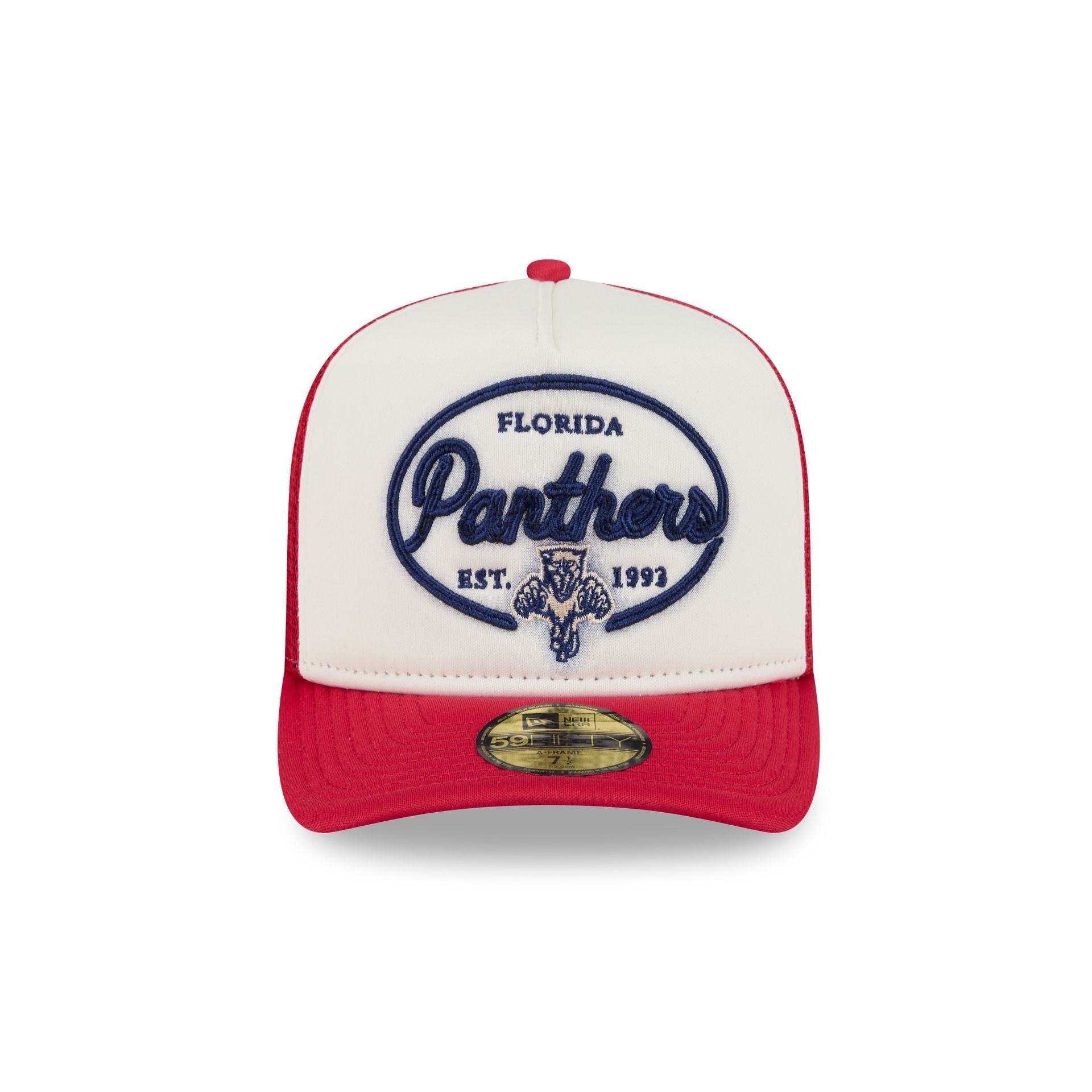 Florida Panthers Chrome 59FIFTY Fitted Trucker Hat