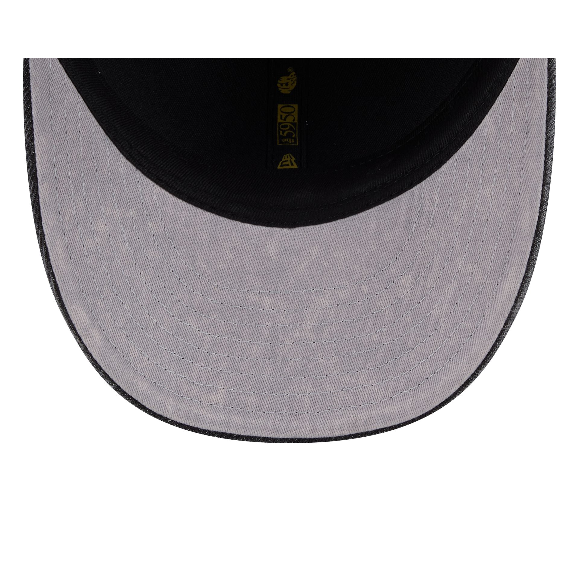 Atlanta Braves Black Denim Low Profile 59FIFTY Fitted Hat