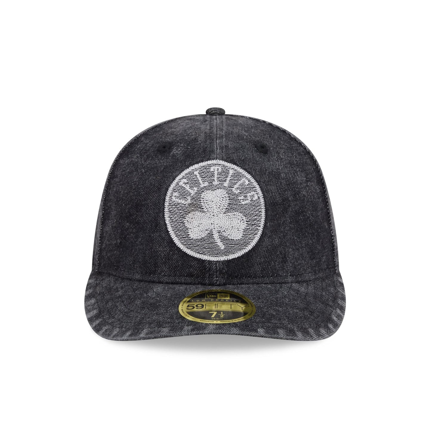 Boston Celtics Black Denim Low Profile 59FIFTY Fitted Hat