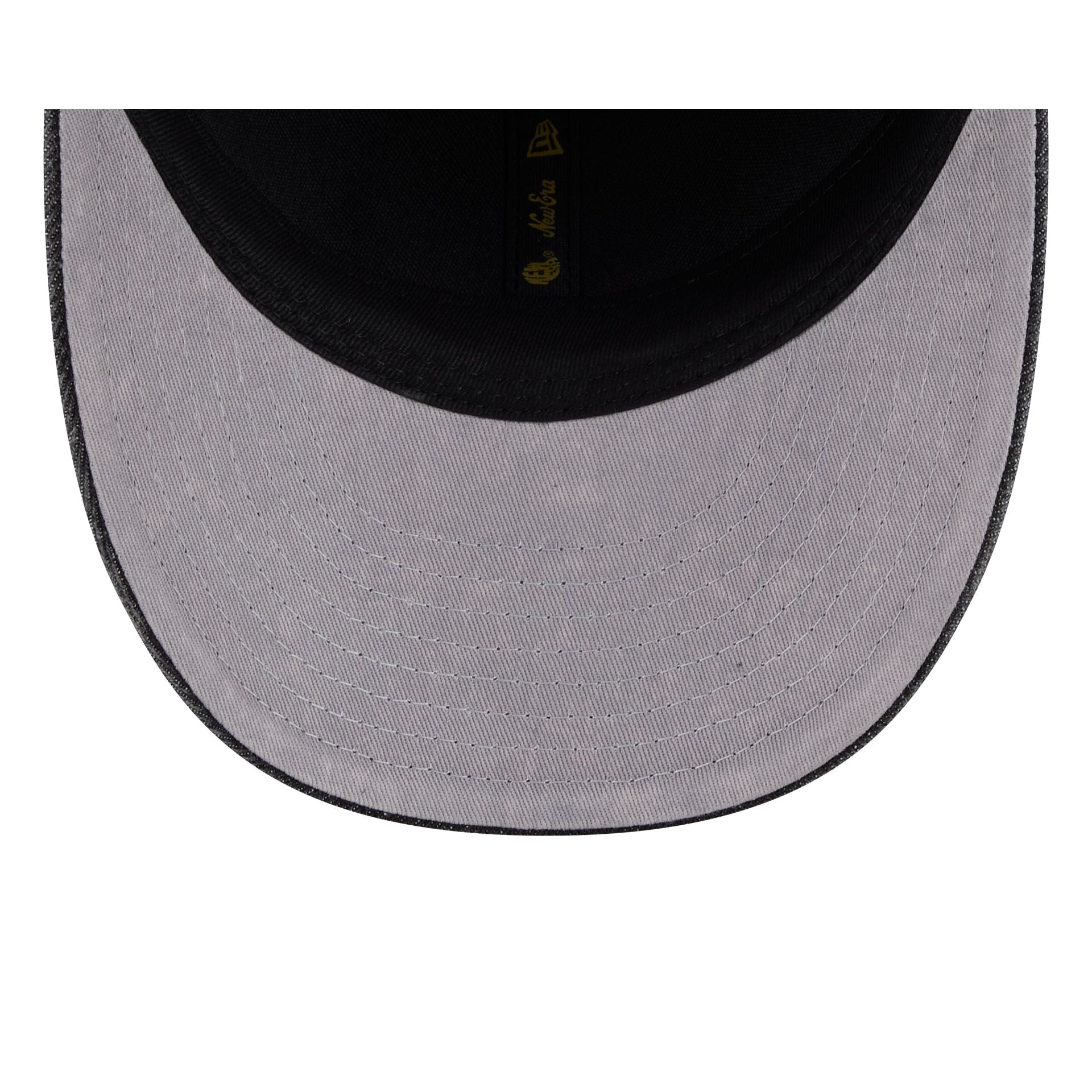 New York Knicks Black Denim Low Profile 59FIFTY Fitted Hat