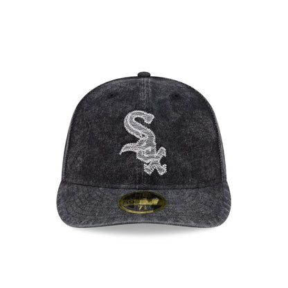 Chicago White Sox Black Denim Low Profile 59FIFTY Fitted Hat