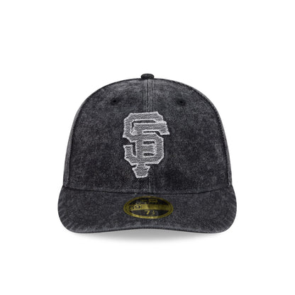San Francisco Giants Black Denim Low Profile 59FIFTY Fitted Hat