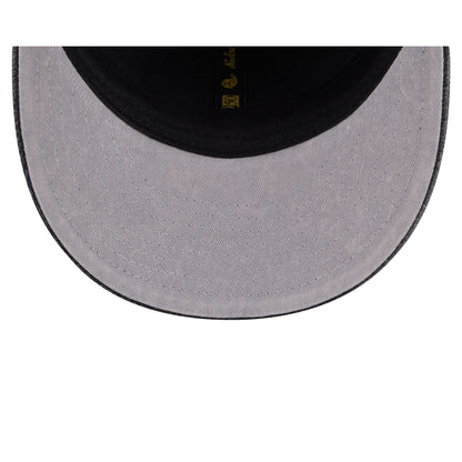 Los Angeles Lakers Black Denim Low Profile 59FIFTY Fitted Hat