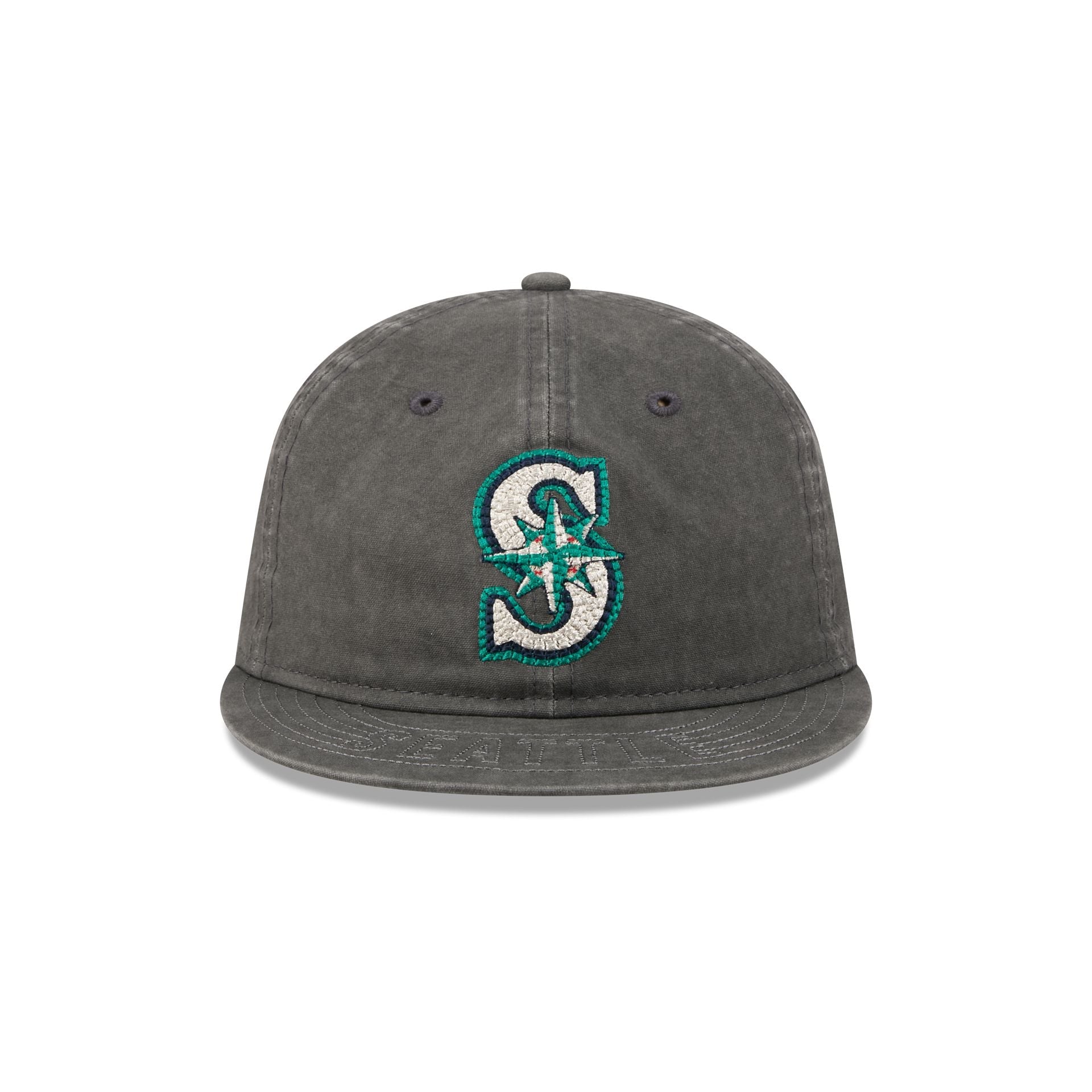 Seattle Mariners Visor Stitch Retro Crown 59FIFTY Fitted Hat