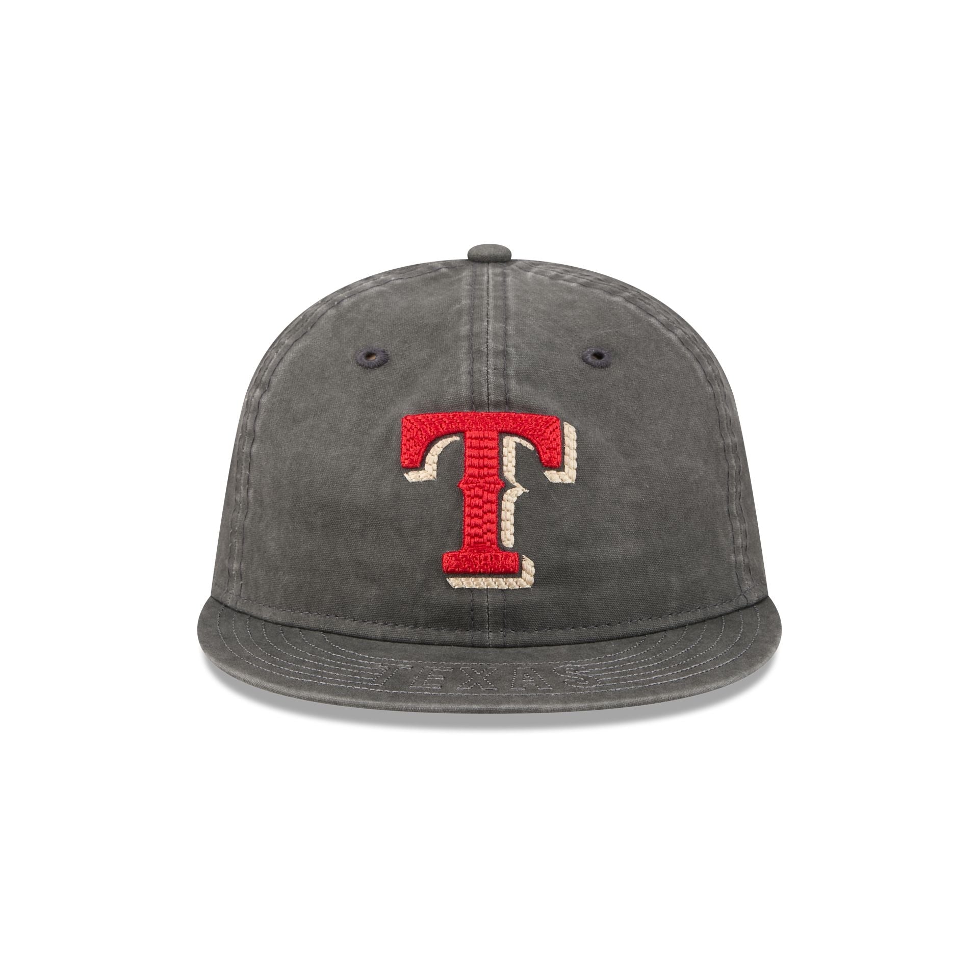 Texas Rangers Visor Stitch Retro Crown 59FIFTY Fitted Hat