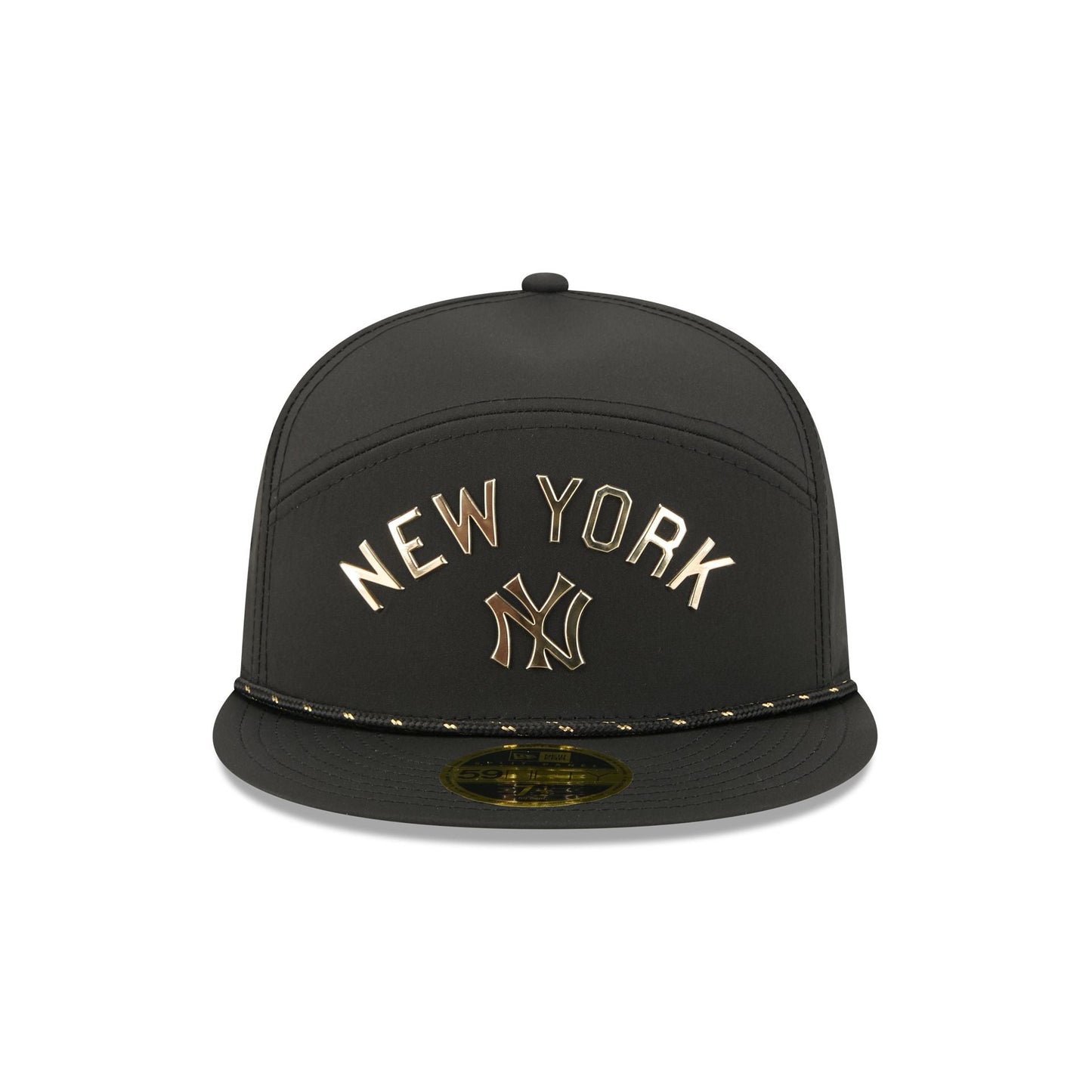 New York Yankees Gold Logo Rope Split Panel 59FIFTY Fitted Hat