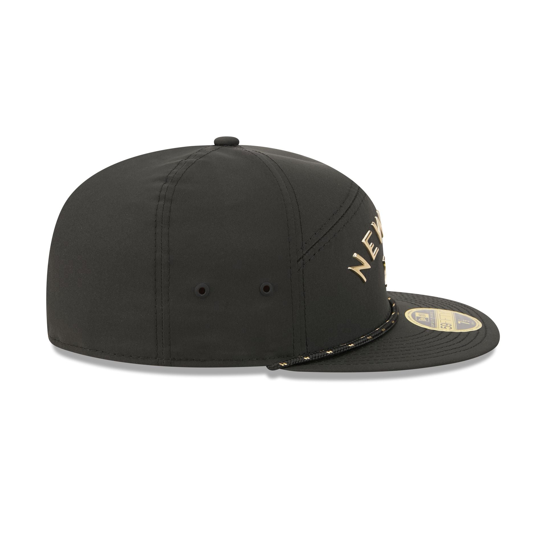 New York Yankees Gold Logo Rope Split Panel 59FIFTY Fitted Hat