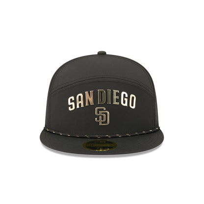 San Diego Padres Gold Logo Rope Split Panel 59FIFTY Fitted Hat