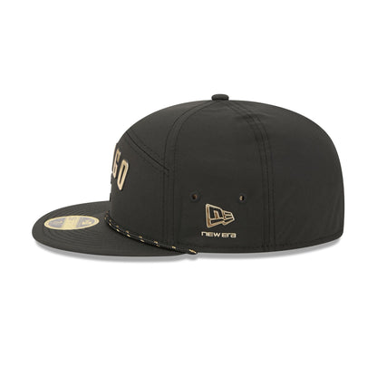 Chicago Cubs Gold Logo Rope Split Panel 59FIFTY Fitted Hat