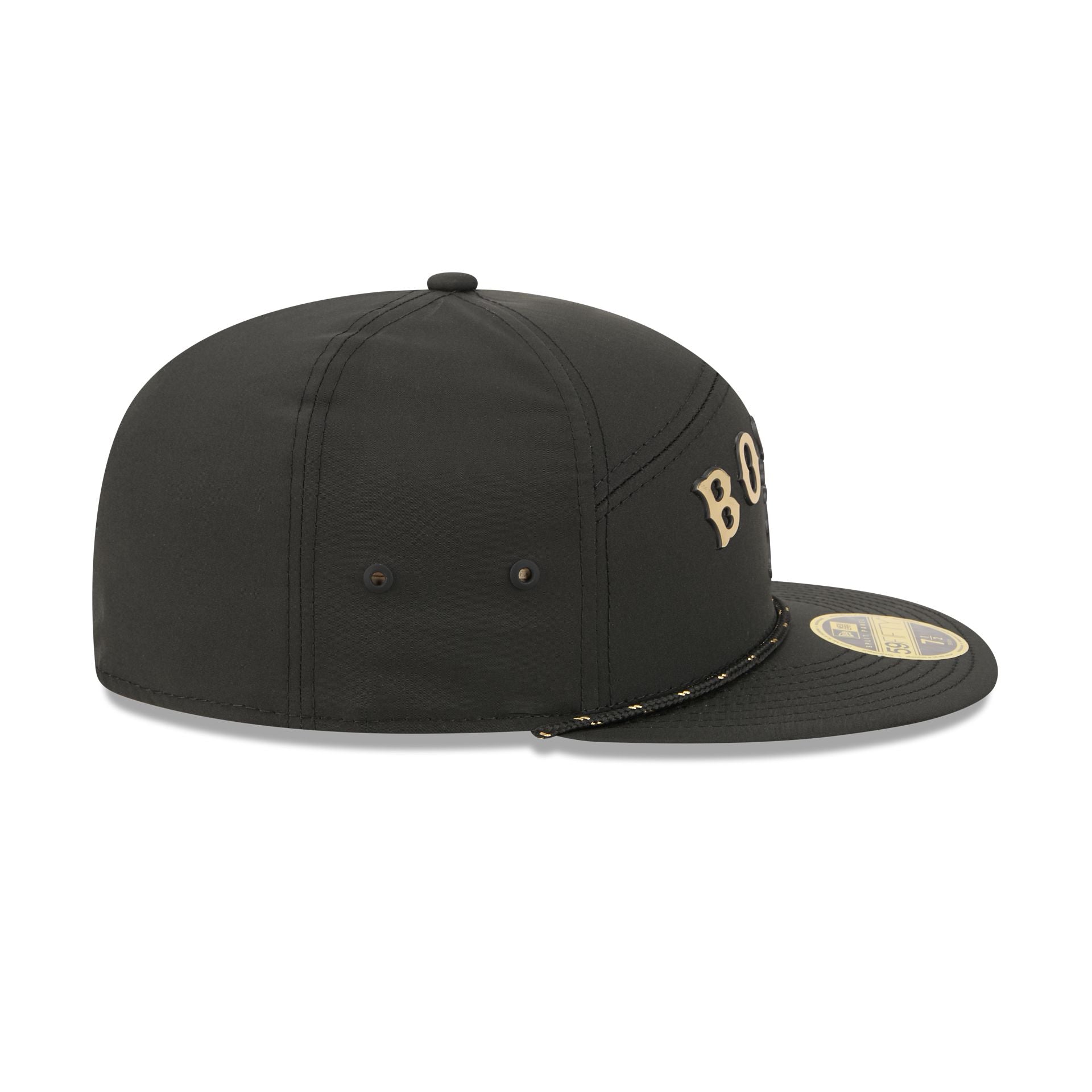 Boston Red Sox Gold Logo Rope Split Panel 59FIFTY Fitted Hat