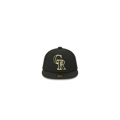 Colorado Rockies Gold Logo Mini 59FIFTY Fitted Hat