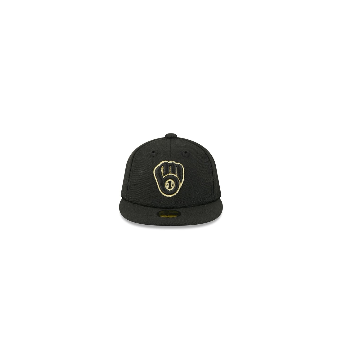 Milwaukee Brewers Gold Logo Mini 59FIFTY Fitted Hat
