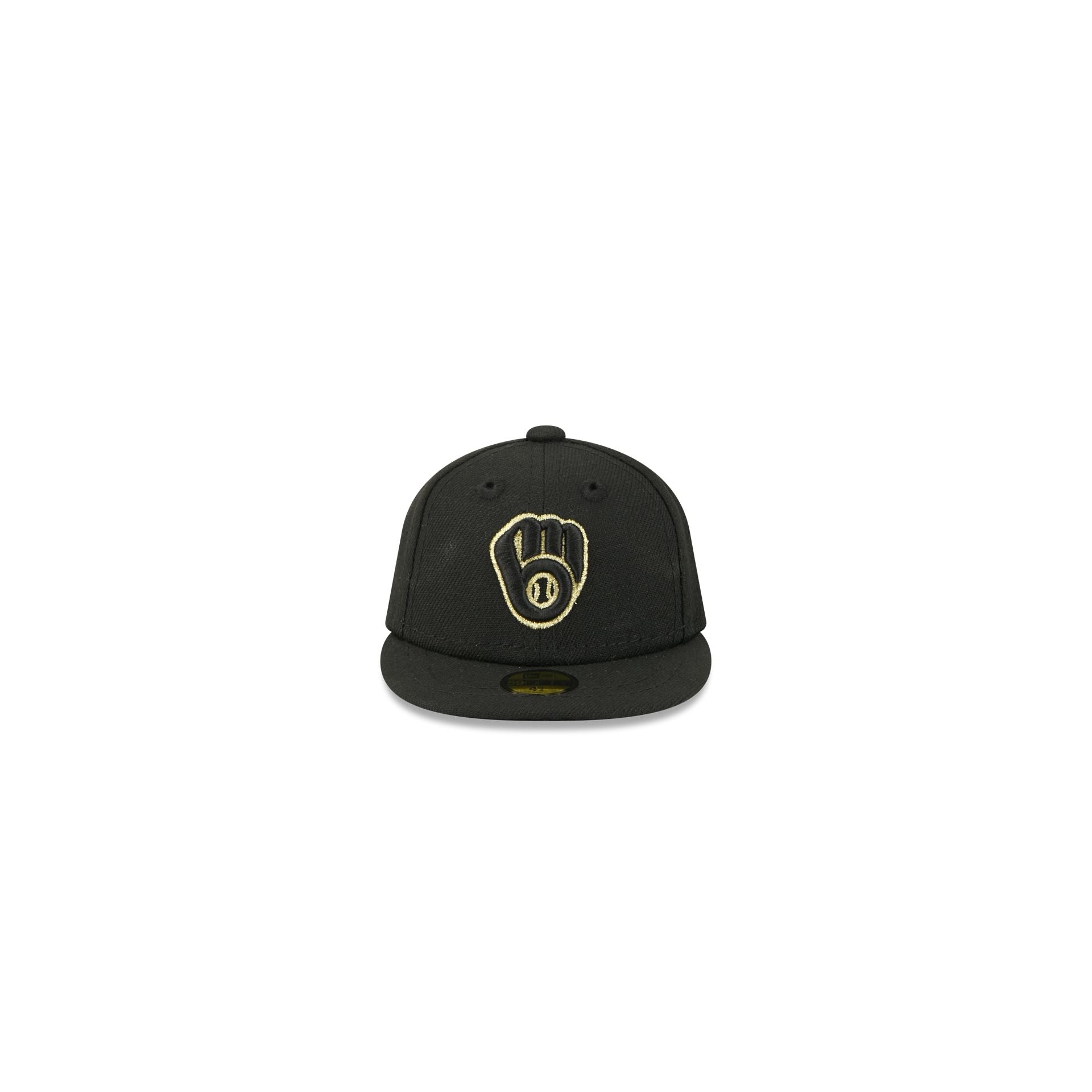 Milwaukee Brewers Gold Logo Mini 59FIFTY Fitted Hat