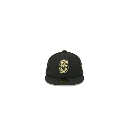 Seattle Mariners Gold Logo Mini 59FIFTY Fitted Hat