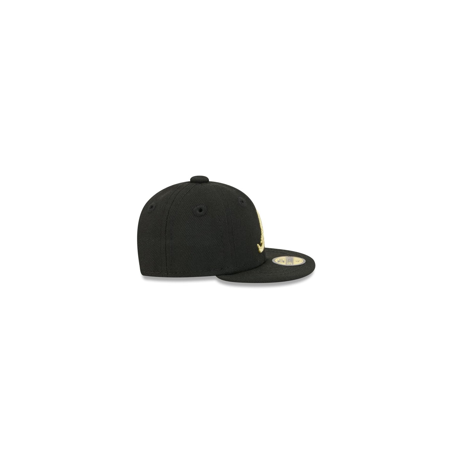 Atlanta Braves Gold Logo Mini 59FIFTY Fitted Hat