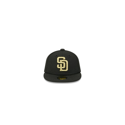 San Diego Padres Gold Logo Mini 59FIFTY Fitted Hat