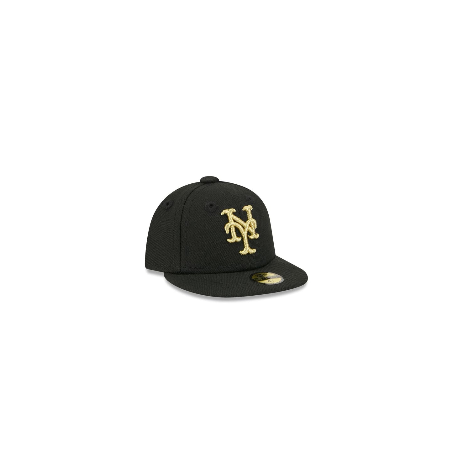 New York Mets Gold Logo Mini 59FIFTY Fitted Hat