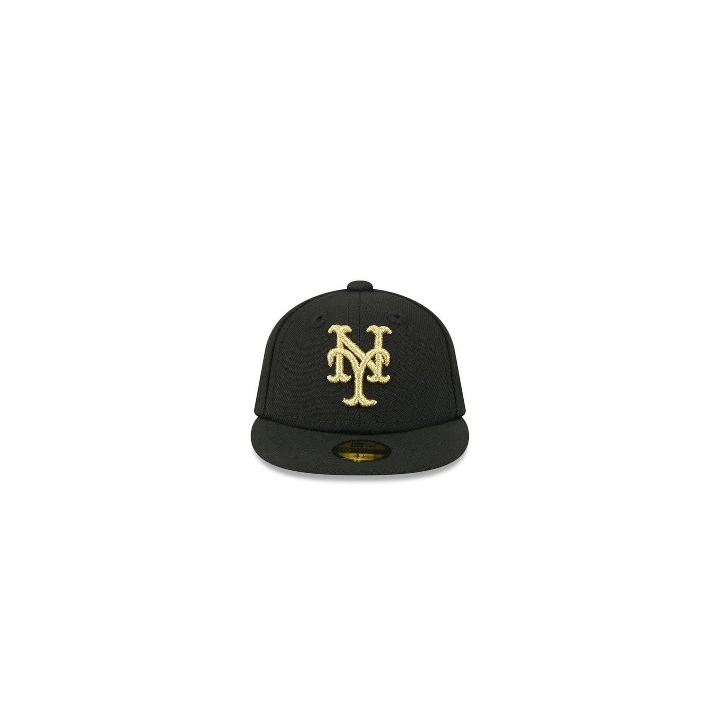 New York Mets Gold Logo Mini 59FIFTY Fitted Hat