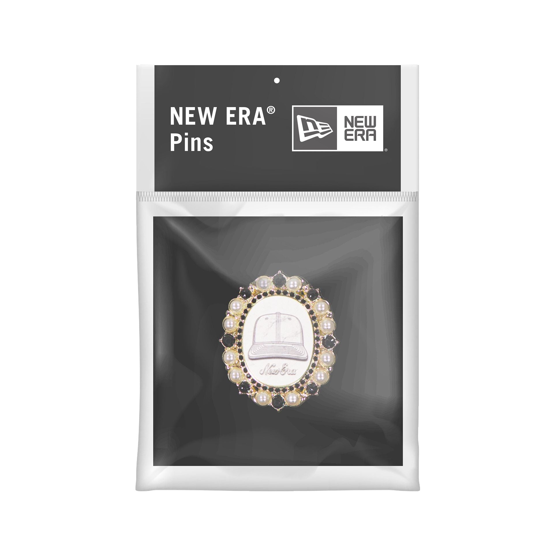 New Era Cap Jeweled Brooch Pin