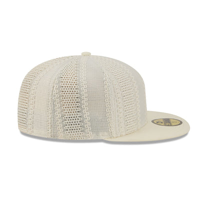 New Era Cap Black Platinum Tier Chrome White Knit 59FIFTY Fitted Hat