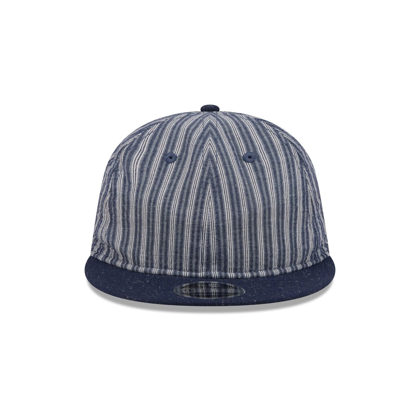 New Era Cap Gold Tier Linen Pinstripe Retro Crown 9FIFTY Adjustable Hat
