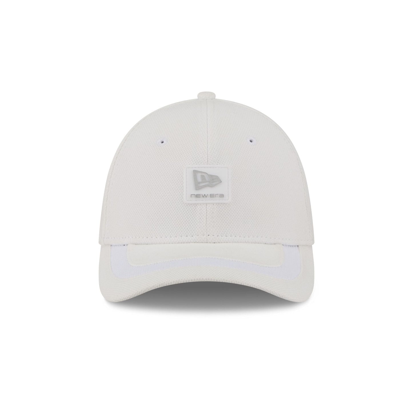 New Era Cap White Cotton 39THIRTY M-Crown Stretch Fit Hat