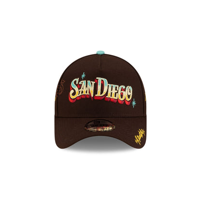 Rótulos Bautista x San Diego Padres Wordmark 9FORTY A-Frame Snapback Hat
