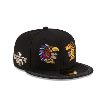 MLB 2026 MLB World Tour Mexico City Series Arizona Diamondbacks vs. San Diego Padres Black 59FIFTY Fitted Hat