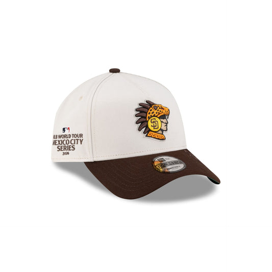 San Diego Padres 2026 MLB World Tour Mexico City Series 9FORTY A-Frame Trucker Hat