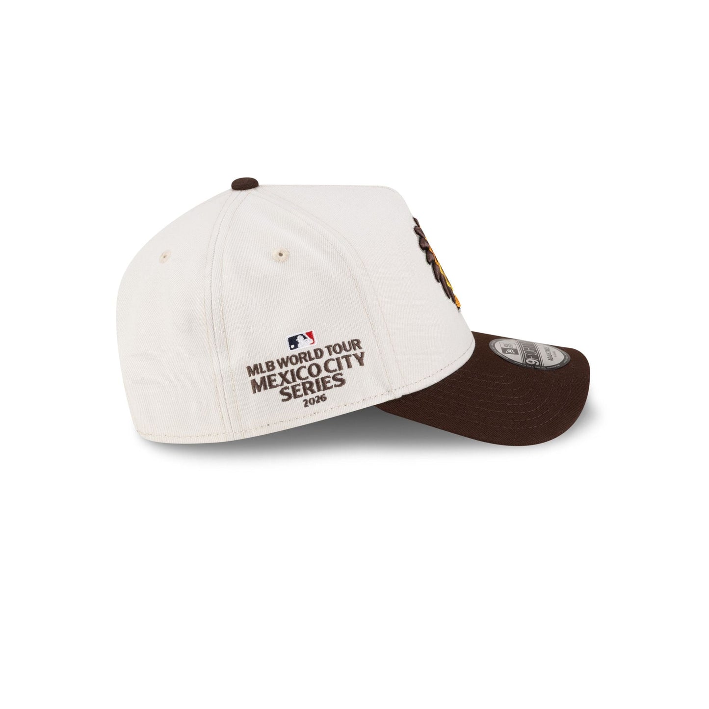 San Diego Padres 2026 MLB World Tour Mexico City Series 9FORTY A-Frame Trucker Hat