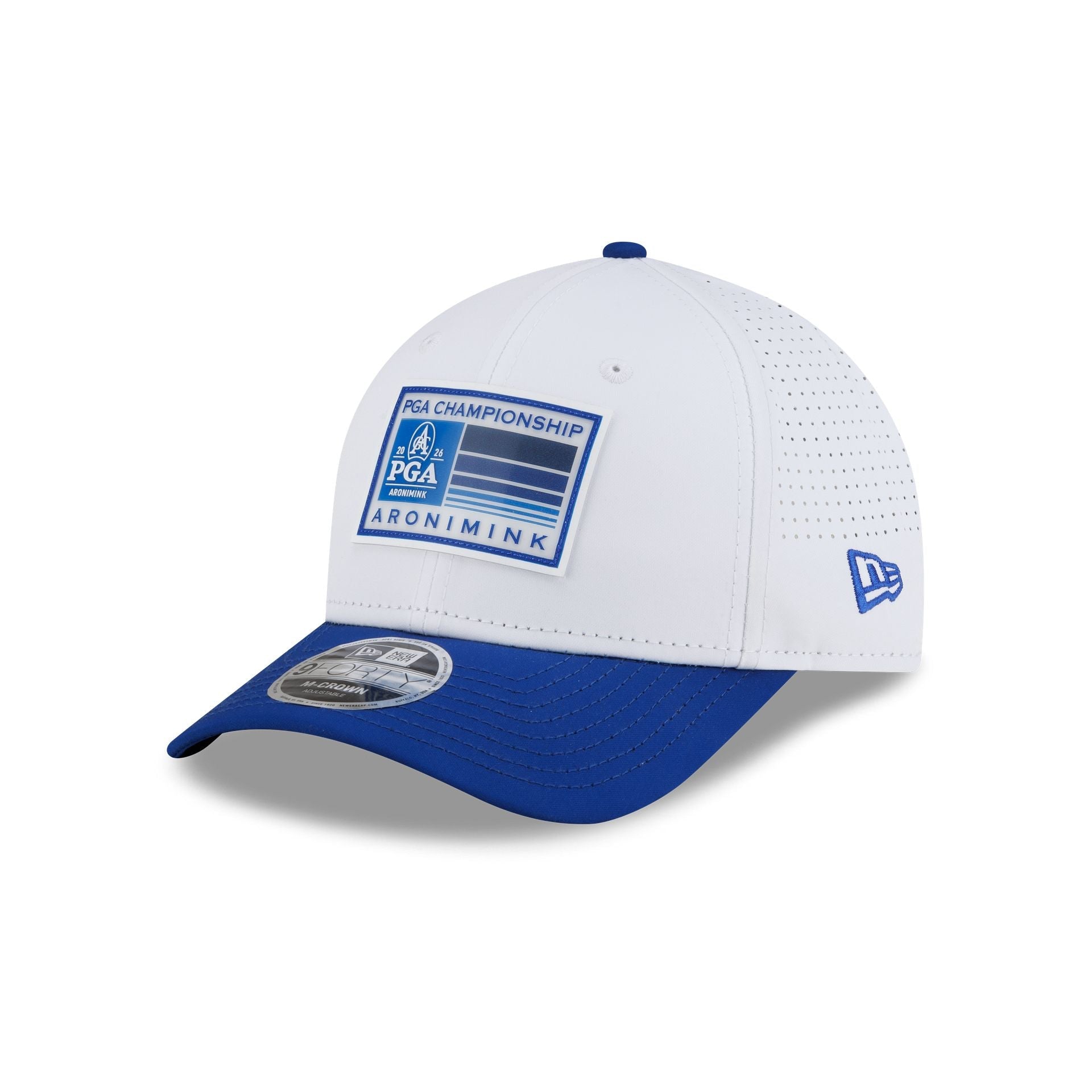 2026 PGA Championship Aronimink Performance White Royal 9FORTY M-Crown Snapback Hat