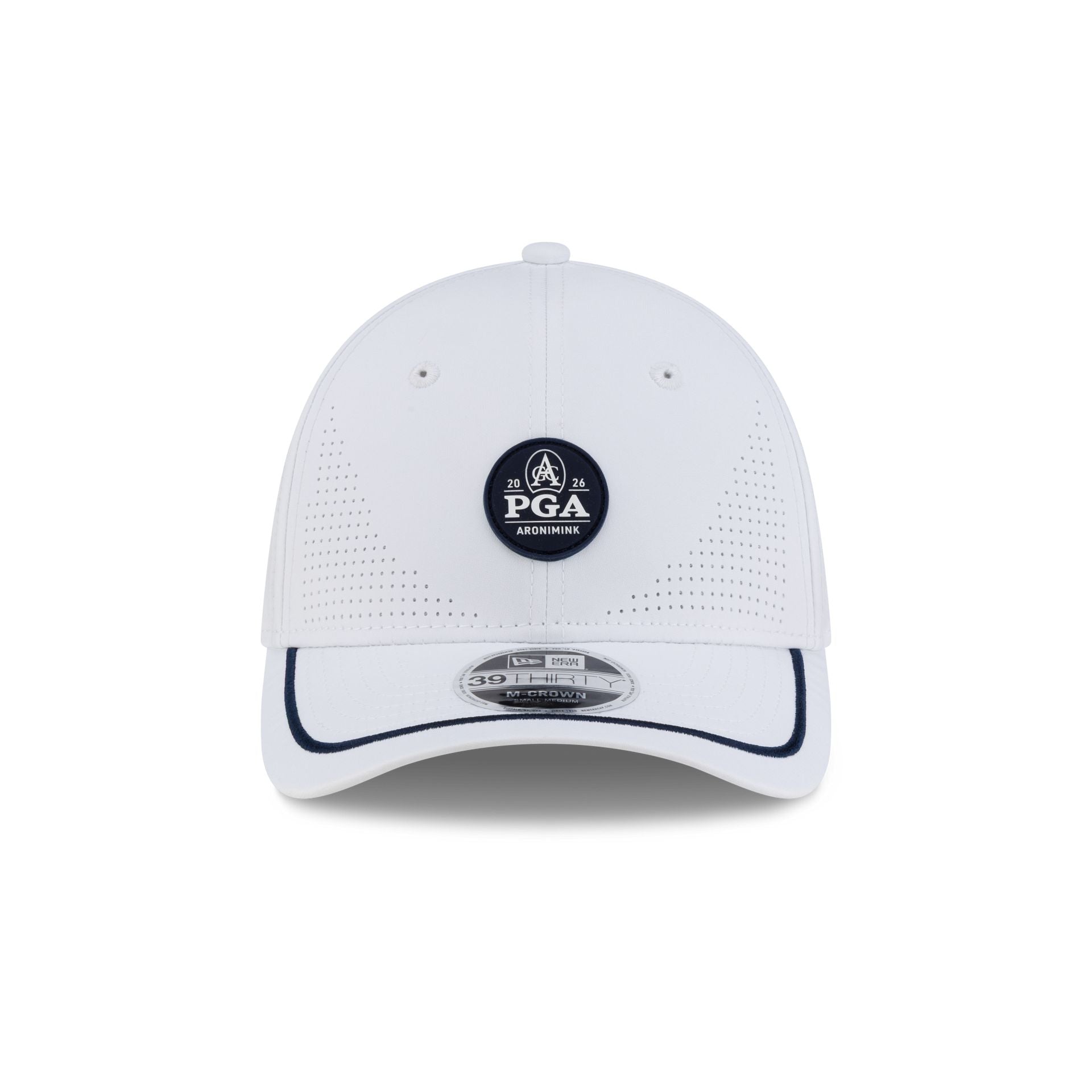 2026 PGA Championship Aronimink Performance White 39THIRTY M-Crown Stretch Fit Hat