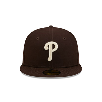 Philadelphia Phillies Brown Basic 59FIFTY Fitted Hat