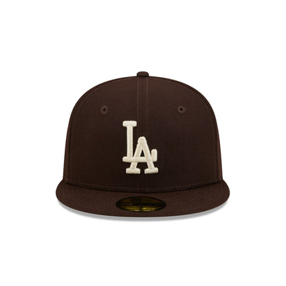 Los Angeles Dodgers Brown Basic 59FIFTY Fitted Hat