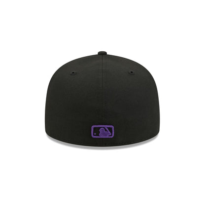 Colorado Rockies Black Basic 59FIFTY Fitted Hat