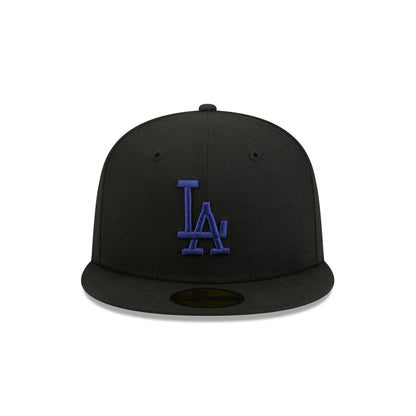 Los Angeles Dodgers Black Basic 59FIFTY Fitted Hat