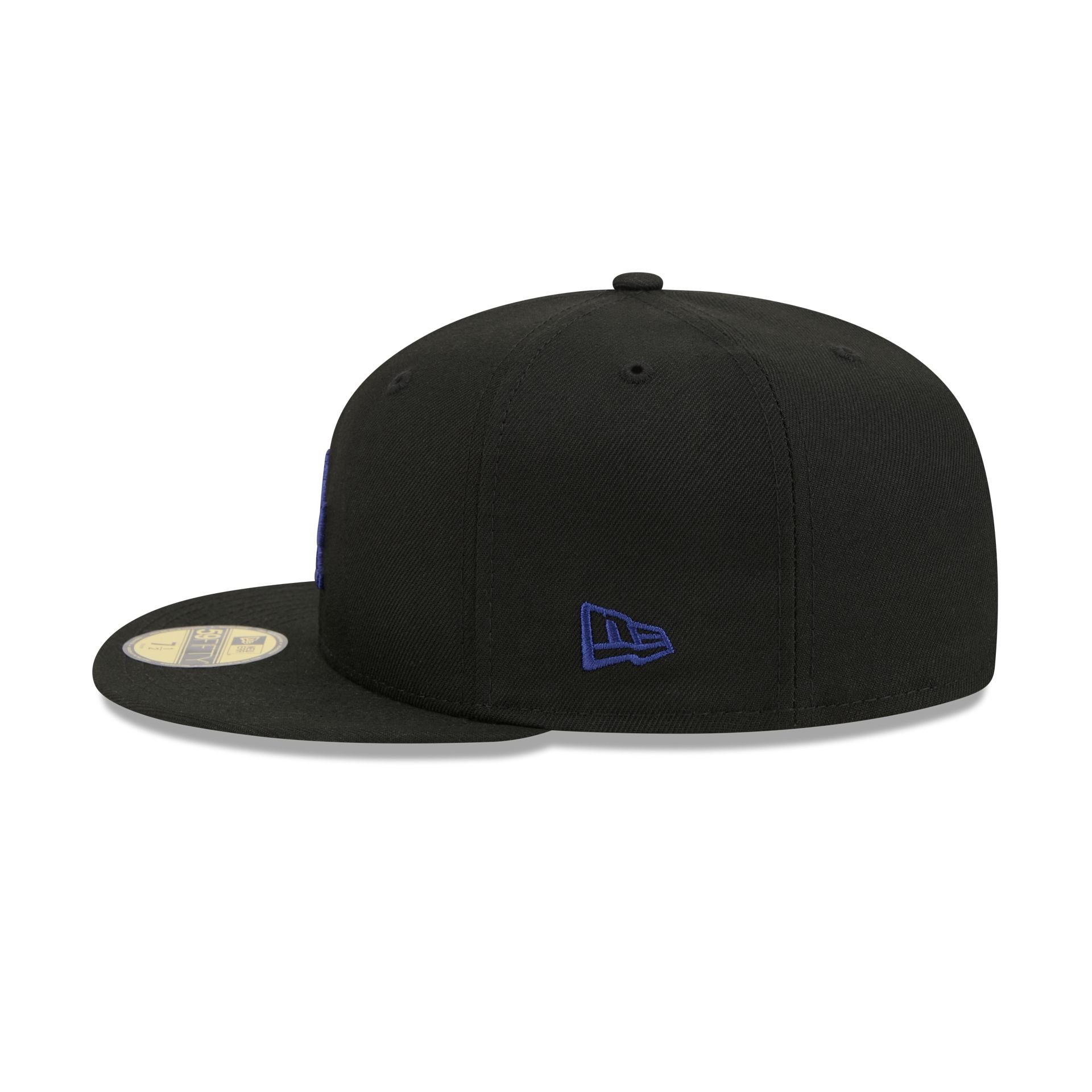 Los Angeles Dodgers Black Basic 59FIFTY Fitted Hat