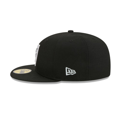 Las Vegas Raiders Black Basic 59FIFTY Fitted Hat