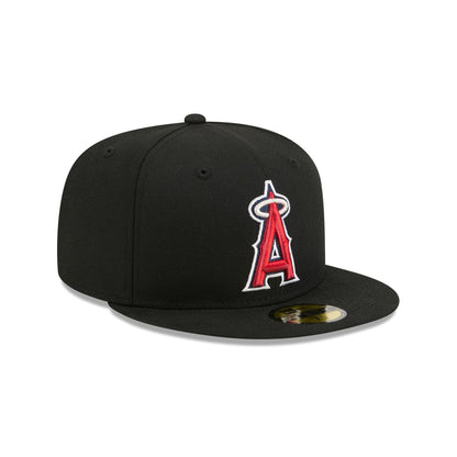 Los Angeles Angels Black Basic 59FIFTY Fitted Hat
