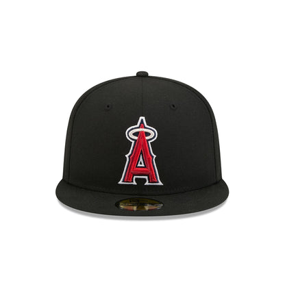 Los Angeles Angels Black Basic 59FIFTY Fitted Hat