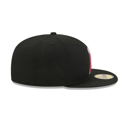 Los Angeles Angels Black Basic 59FIFTY Fitted Hat