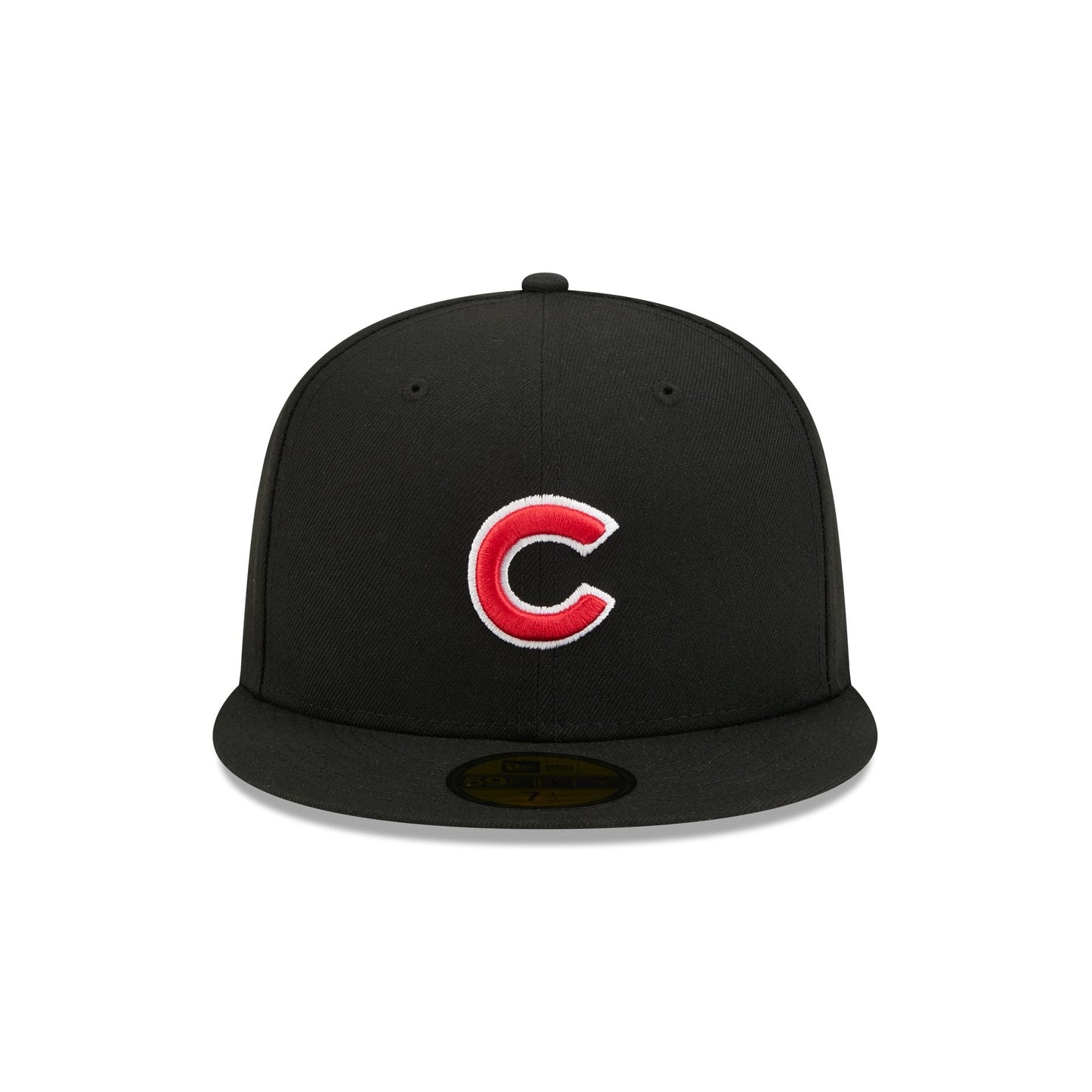 Chicago Cubs Black Basic 59FIFTY Fitted Hat