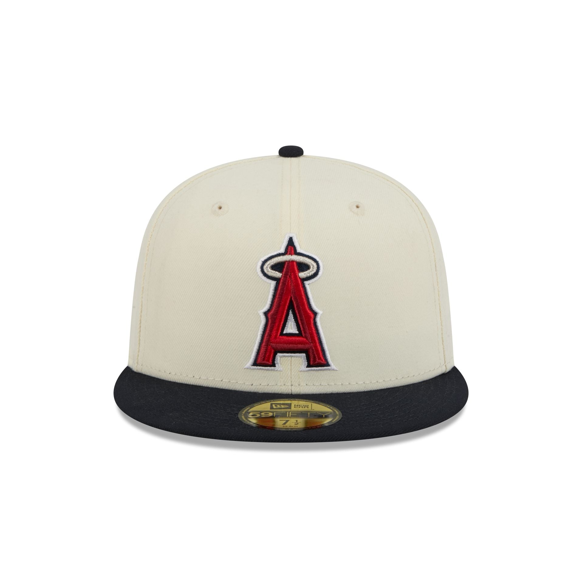 Los Angeles Angels Chrome White Basic 59FIFTY Fitted Hat