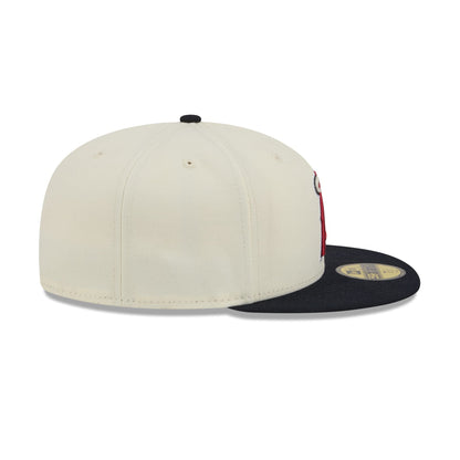 Los Angeles Angels Chrome White Basic 59FIFTY Fitted Hat