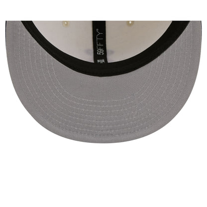 Los Angeles Angels Chrome White Basic 59FIFTY Fitted Hat