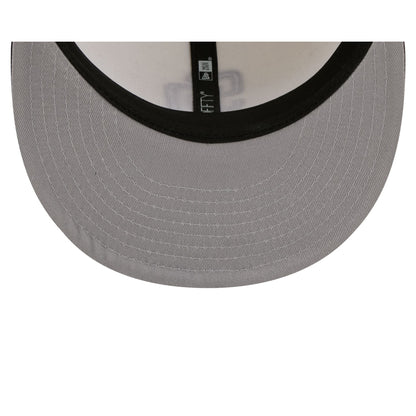 San Diego Padres Chrome White Basic 59FIFTY Fitted Hat