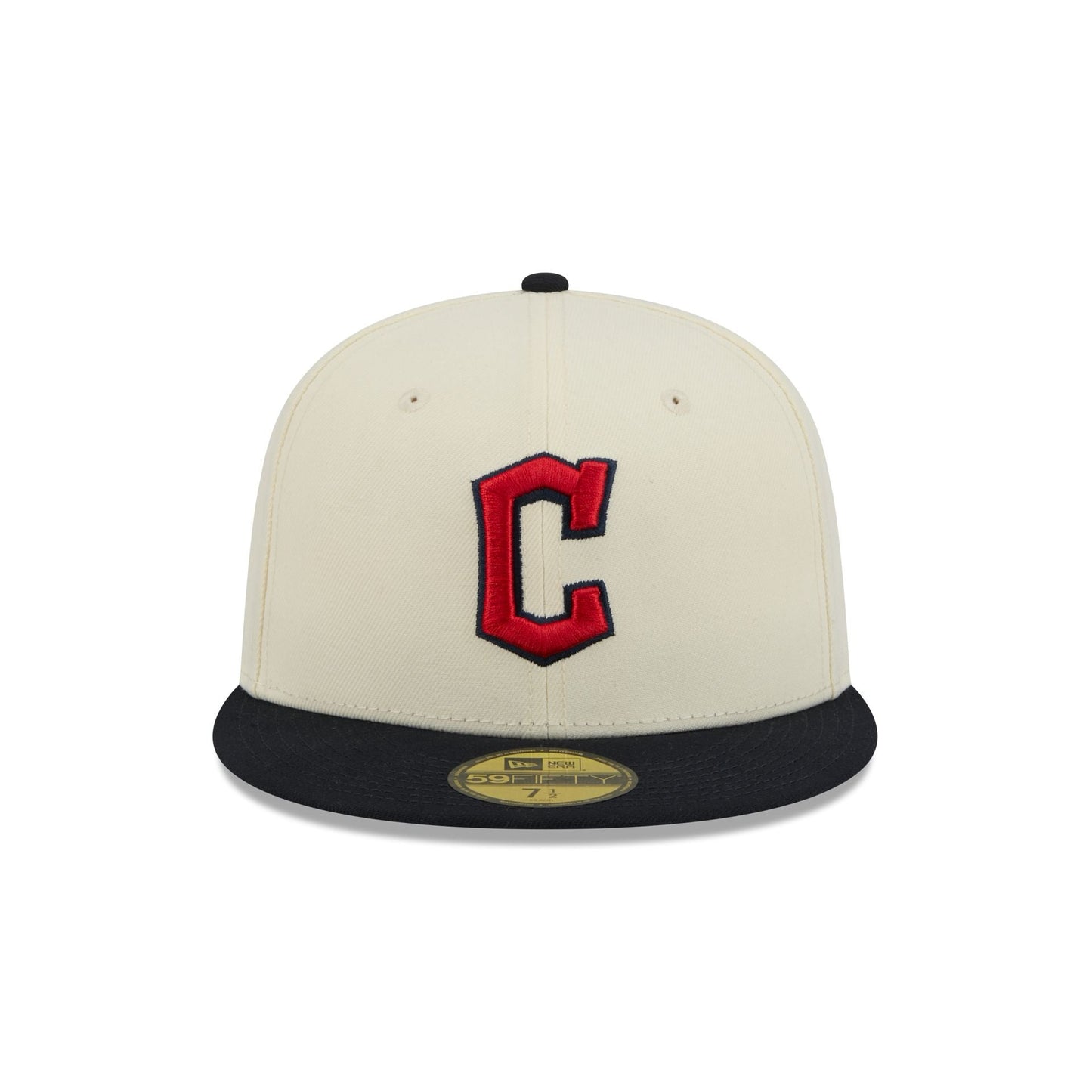 Cleveland Guardians Chrome White Basic 59FIFTY Fitted Hat