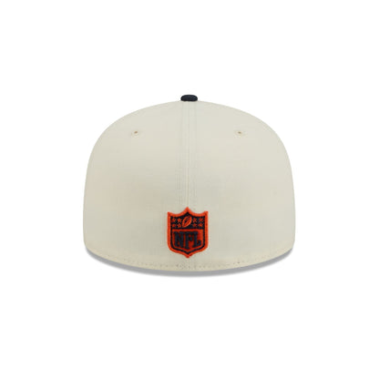 Chicago Bears Chrome White Basic 59FIFTY Fitted Hat