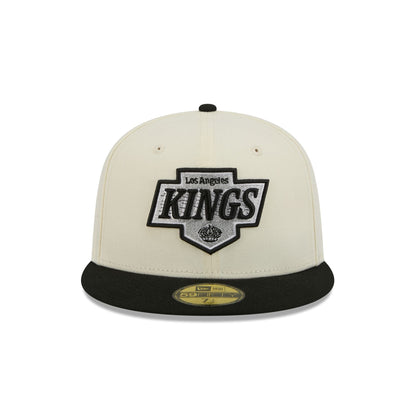 Los Angeles Kings Chrome White Basic 59FIFTY Fitted Hat